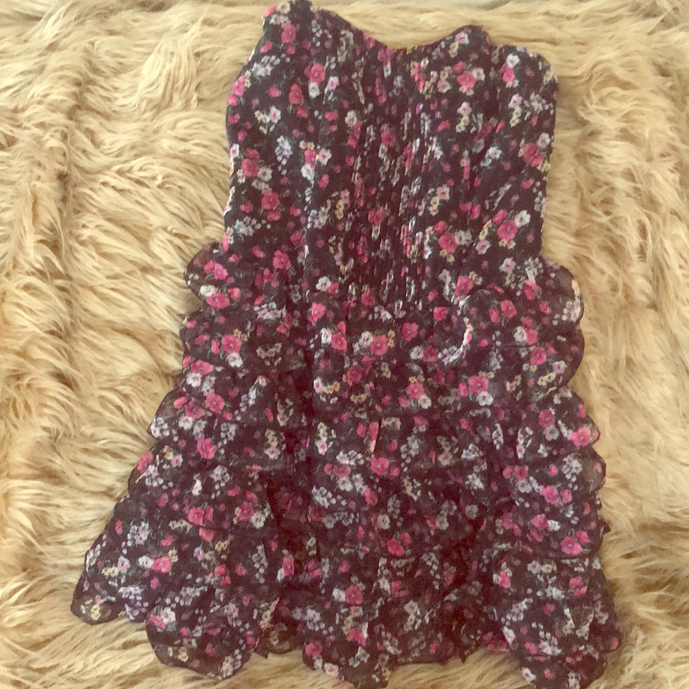 Guess size small mini floral party dress